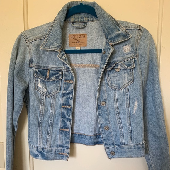 Hollister jean jacket mens Clearance